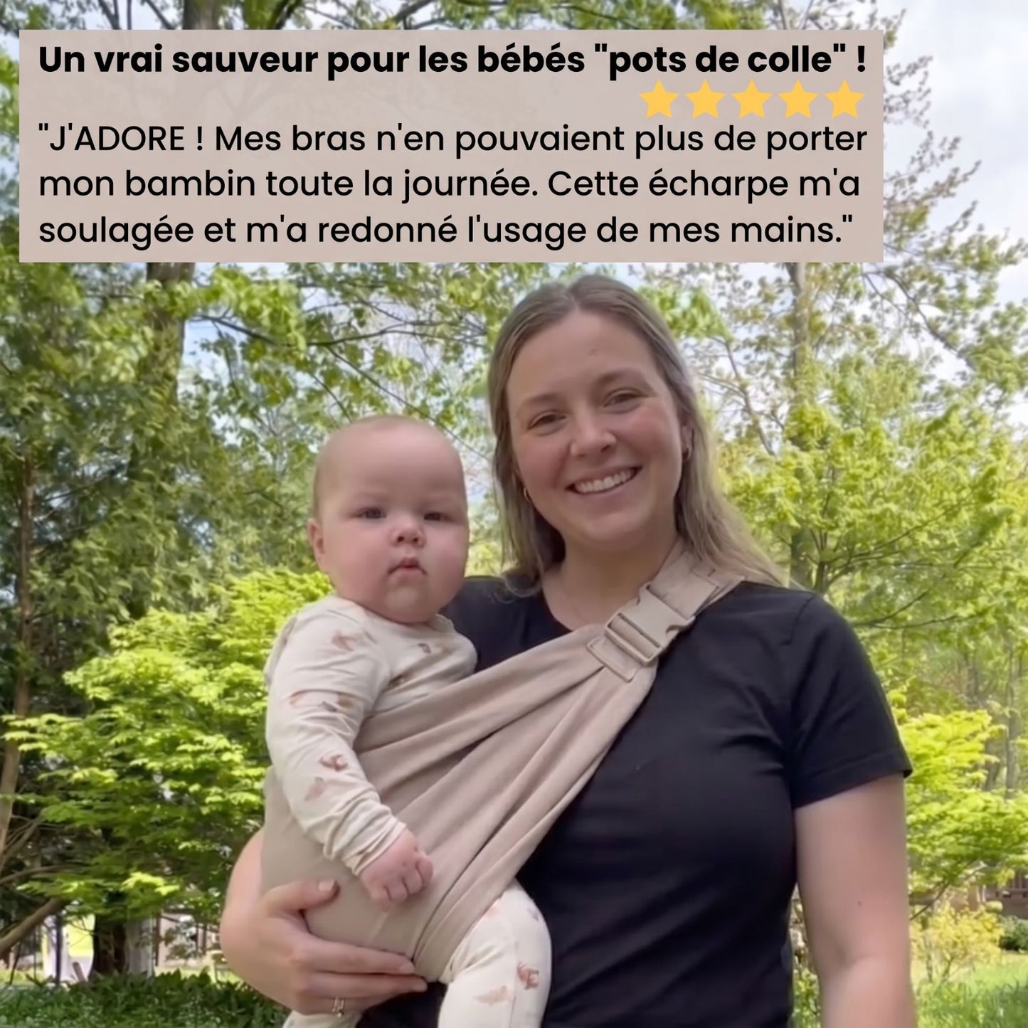 Calinoo — Le Sling Bandoulière Mains Libres