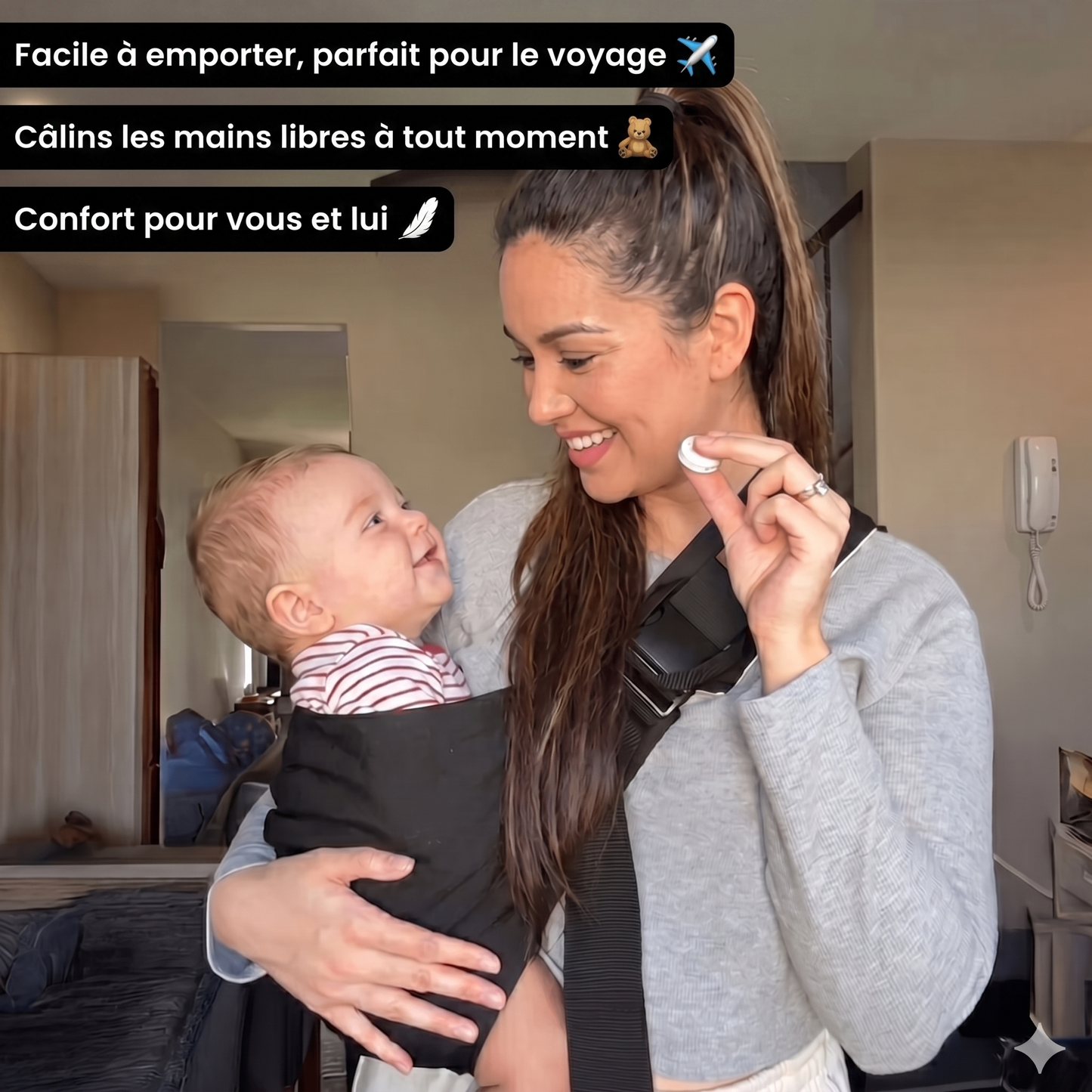 Calinoo — Le Sling Bandoulière Mains Libres